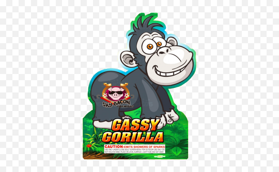 Gassy Gorilla U2014 Warrior Fireworks Png Cartoon