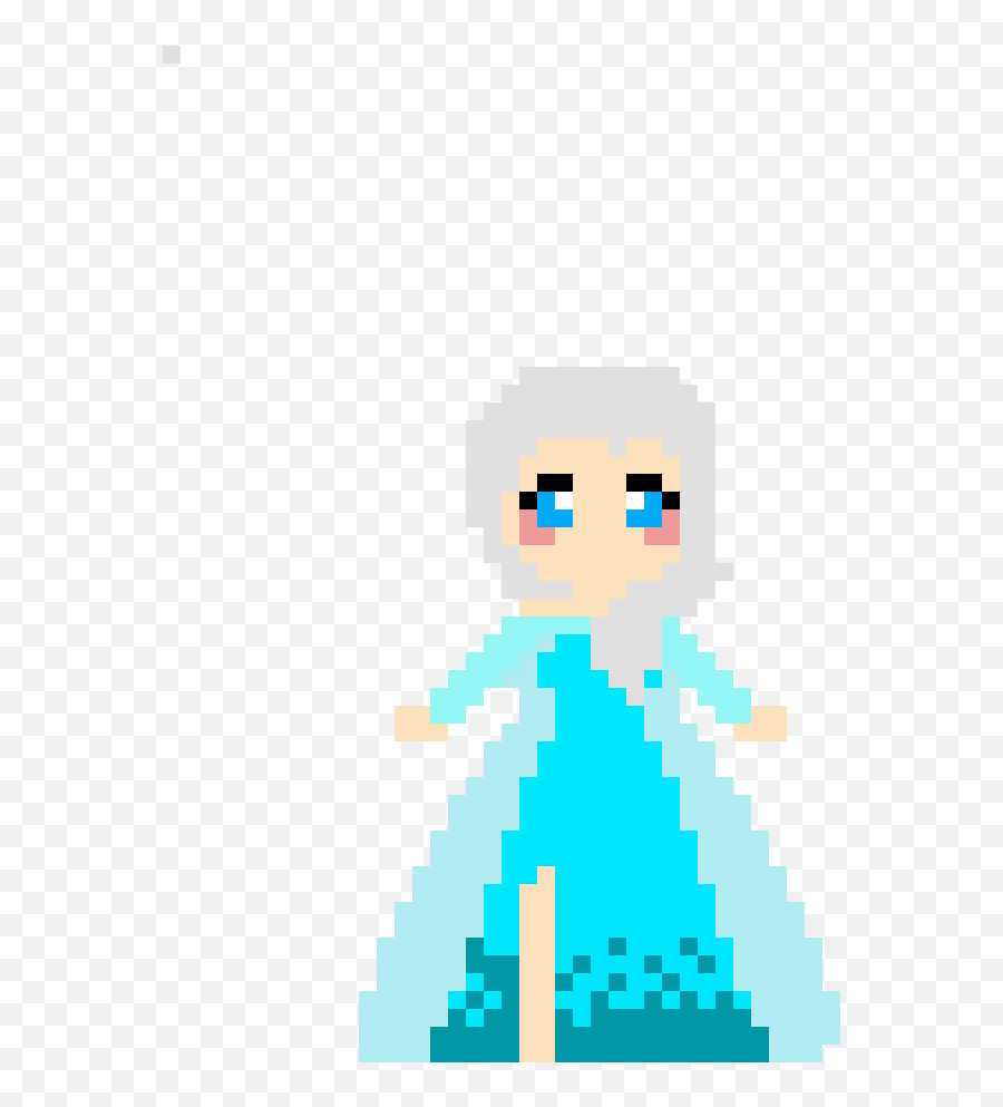 Elsa - Pixel Art Elsa Clipart Full Size Clipart 3940627 Frozen En Mostacilla Png,Elsa Png