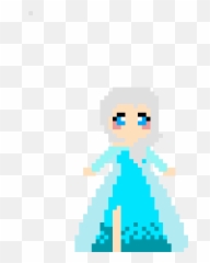 Elsa - Pixel Art Elsa Clipart Full Size Clipart 3940627 Frozen En Mostacilla Png,Elsa Png