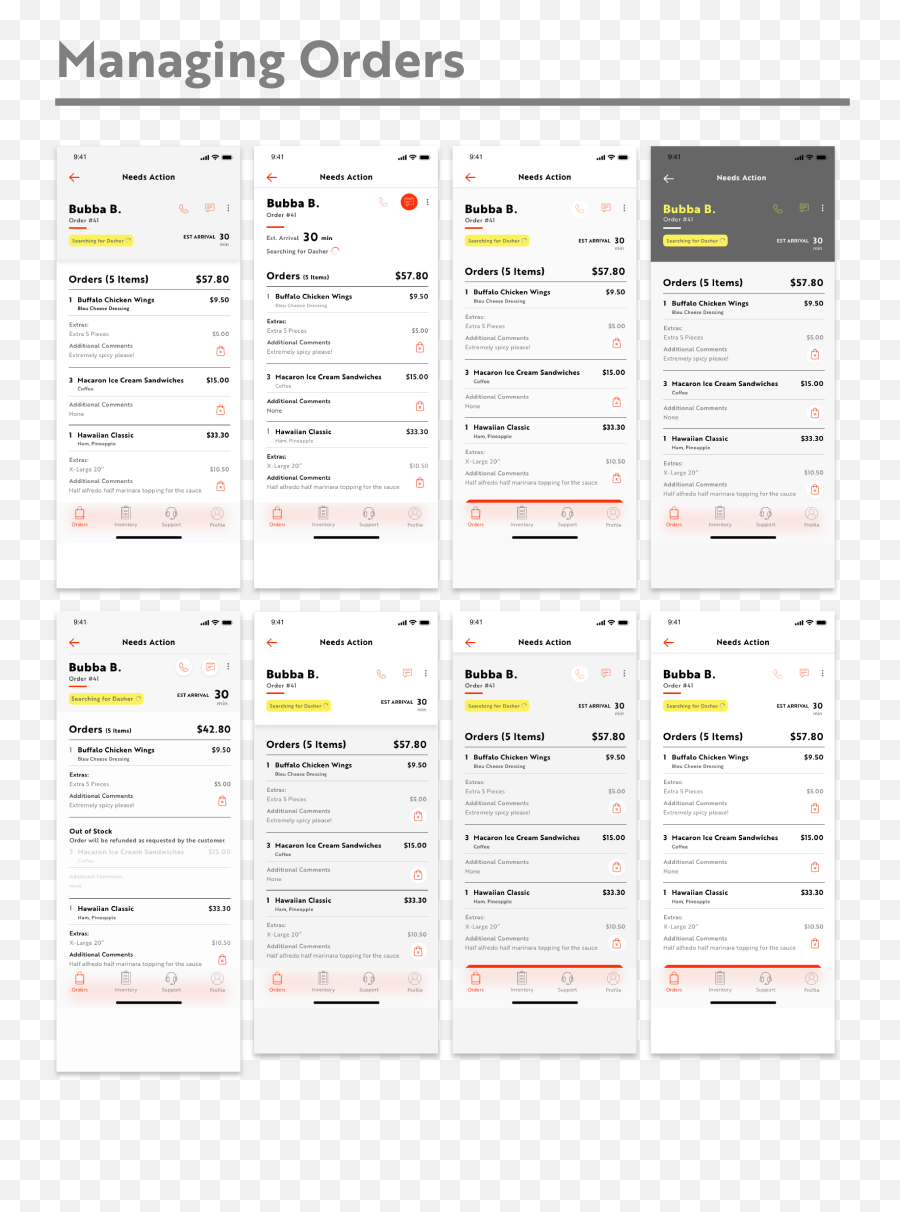 My Doordash Order Manager Redesign U2014 A Ux Case Study - Screenshot Png,Doordash Logo Png