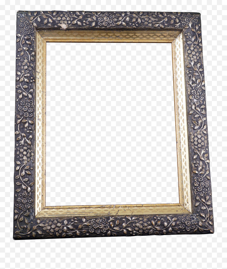 Gilt Victorian Frame Late With Ornate Floral Molding - Picture Frame Png,Ornate Frame Png