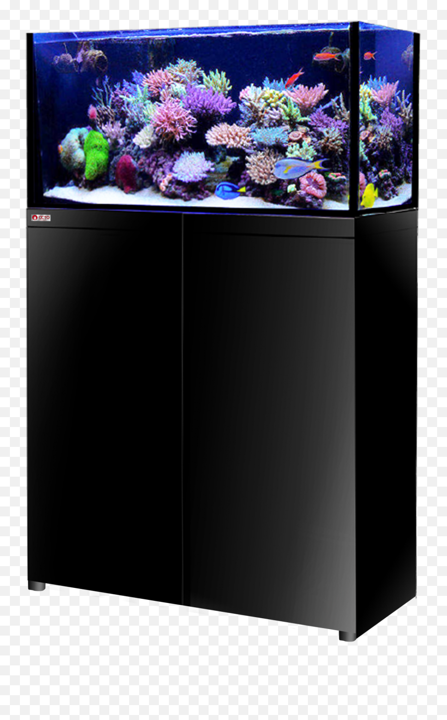 Lux Aquarium Tank System Black Color 2 Models Available - Octo Lux T60 Aquarium System Png,Fish Tank Png