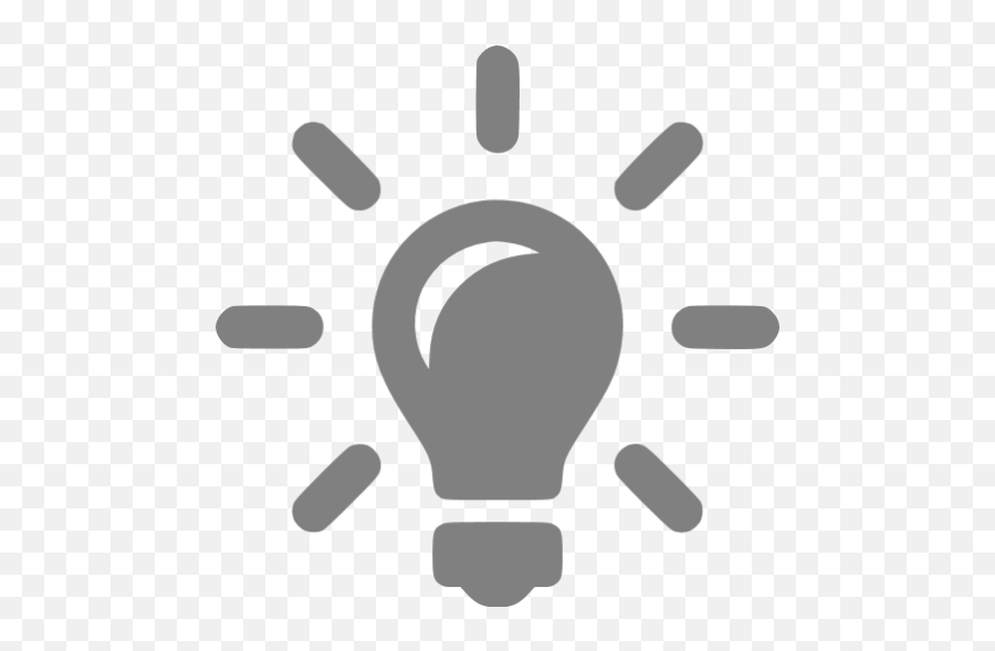 Gray Idea Icon - Sabesp Park Butantan Png,Lightbulb Icon Png