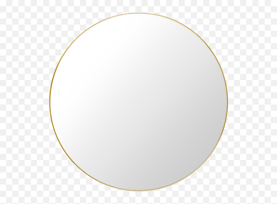 Download Hd Round Mirror By Gubi - Grand Miroir Rond Png,Mirror Png