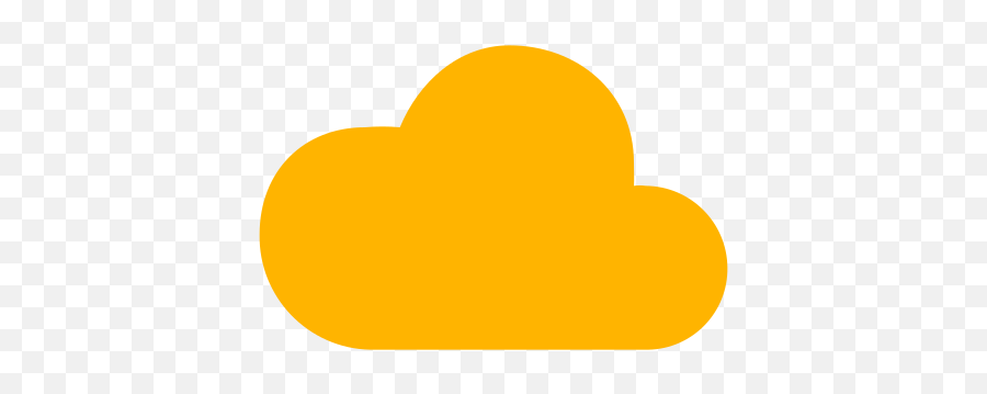 Cloud Free Icon Of Vivid - Cloud Yellow Icon Png,Cloud Icon Png