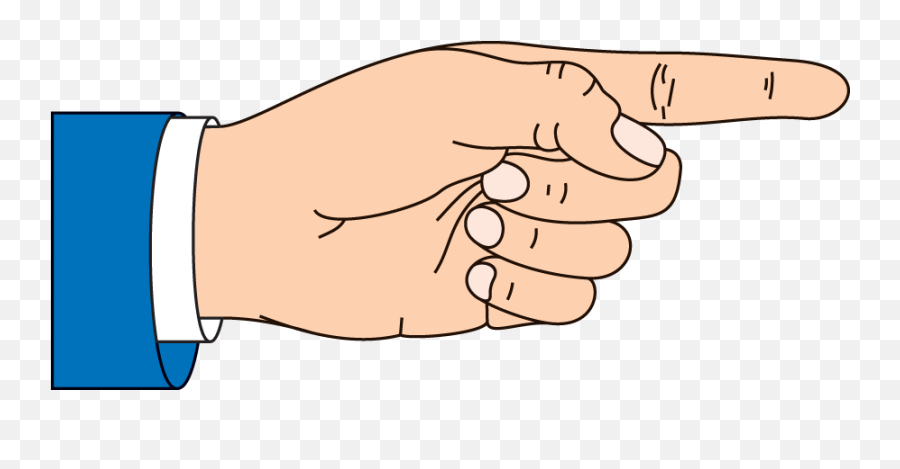 Hand Point Cartoon Png Transparent - Hand Point Cartoon Png,Hand Pointing Png