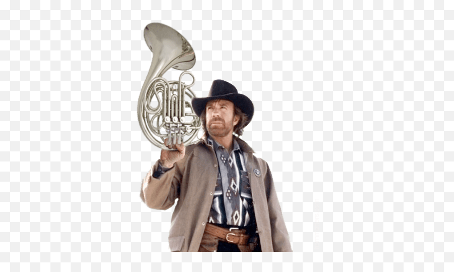 Texas Ranger French Horn Meme - Chuck Norris In Walker Texas Ranger Png,Chuck Norris Png