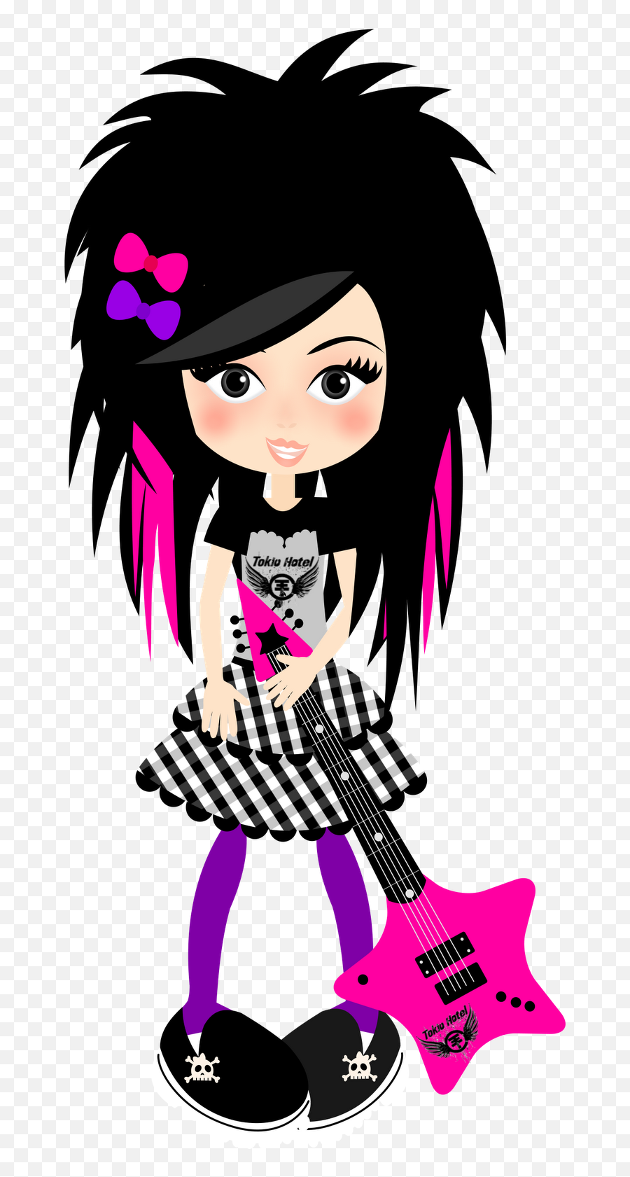 Emo Png - Girl Cute Rock Png,Bangs Png