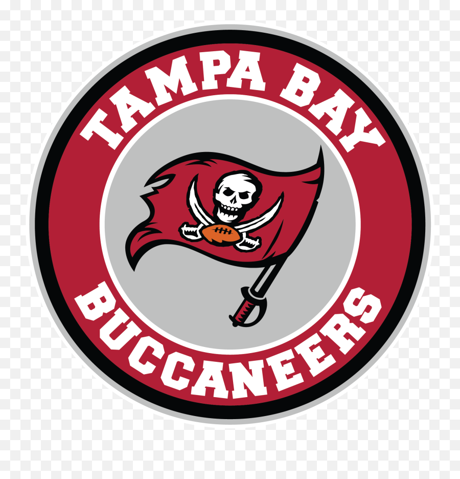Tampa Bay Buccaneers Circle Logo Vinyl Decal Sticker 5 Sizes - Logo Tampa Bay Buccaneers Png,Circle Logo Design