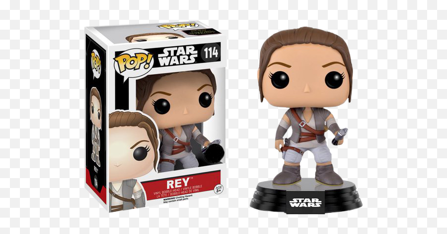 Rey Final Scene Outfit - Star Wars Pop Vinyl Figure Force Awakens Rey Funko Pop Png,Rey Star Wars Png