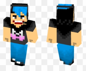 Download Markiplier Blue Hair Minecraft Skin For Free - Minecraft Skin Black Shirt Png,Markiplier Png
