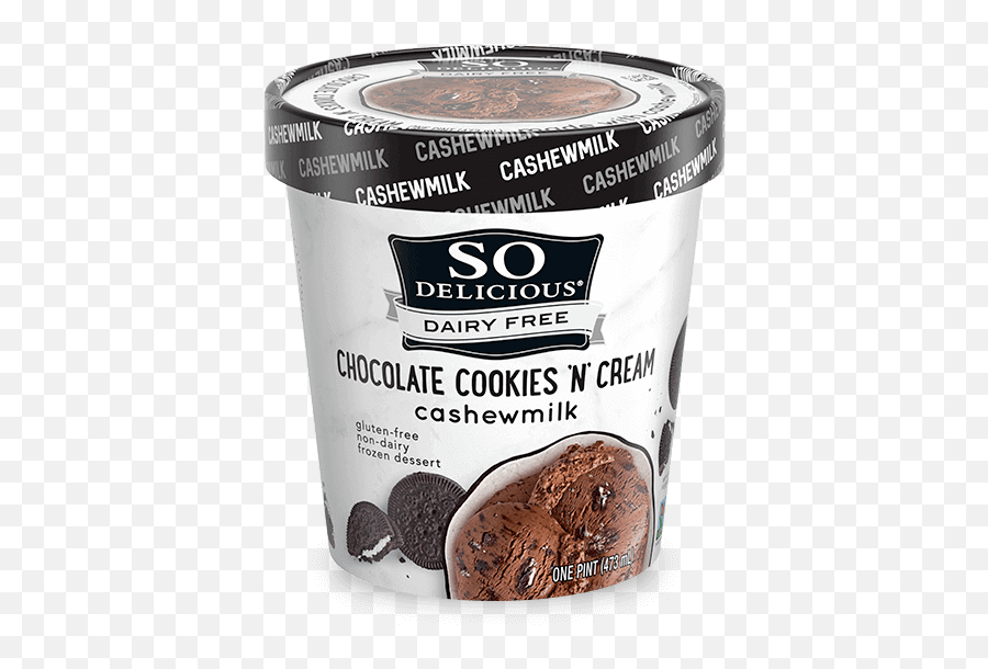 Chocolate Cookies U0027nu0027 Cream Cashewmilk Frozen Dessert So - Cashew Milk Chocolate Ice Cream Png,Cookies And Cream Png