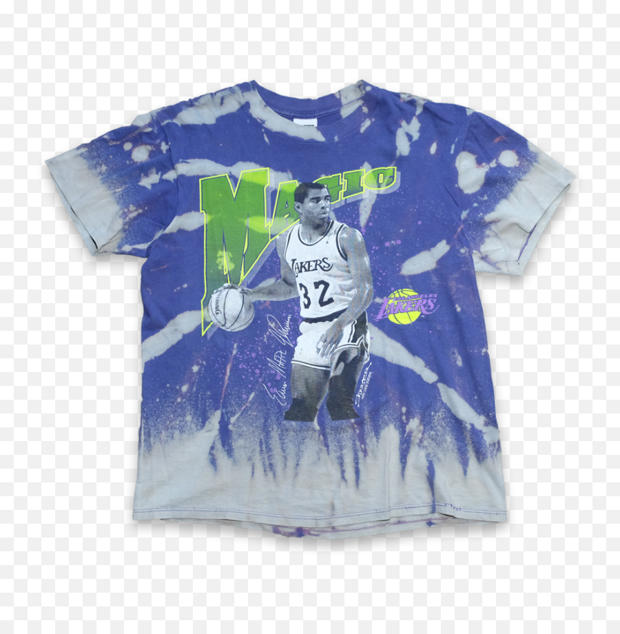 Vintage Starter Magic Johnson Tie Dye T - Shirt Large U2013 Double Short Sleeve Png,Magic Johnson Png