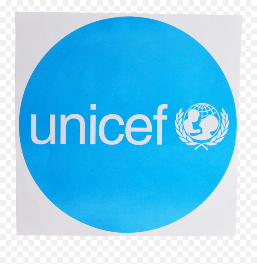 Decal Unicef Round Diameter 205mm - Unicef Blue Png,Unicef Logo Transparent