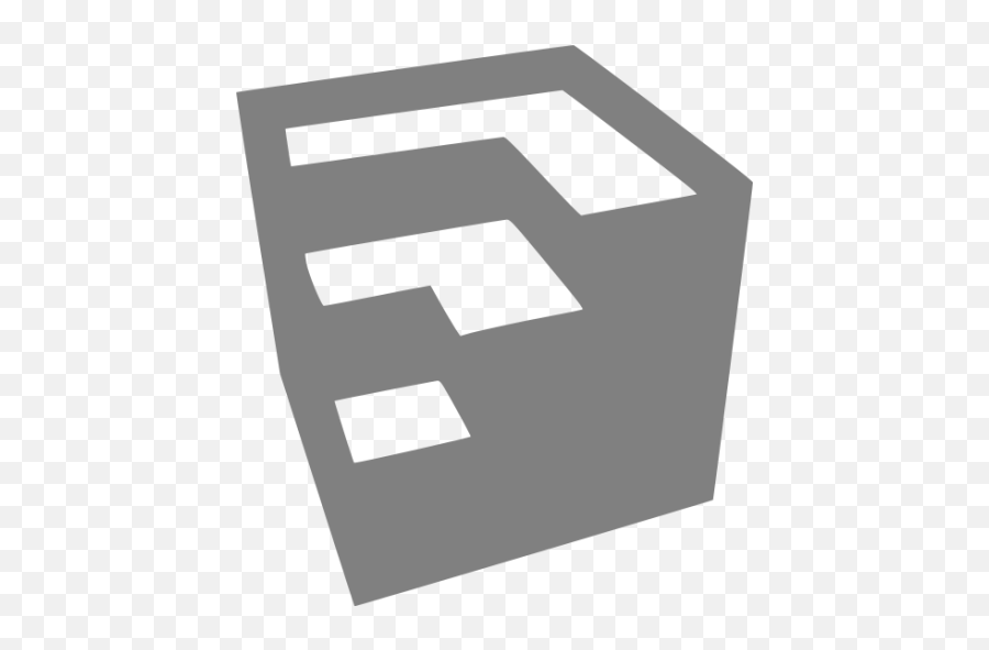 Gray Google Sketchup Icon - Sketchup Icon Black And White Png,Sketchup Logo