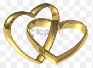 Gold Wedding Hearts Png Images - Shapewedding Rings