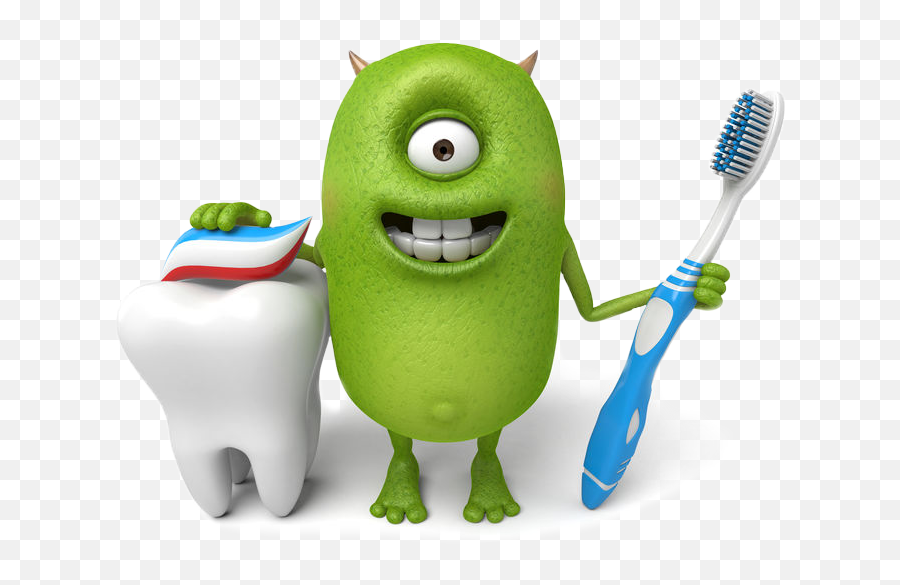 How To Brush Your Teeth - Toothbrush Png,Monster Teeth Png