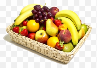 Fruits In Basket Transparent Images - Fresh Fruit And Nuts Png,Basket Png