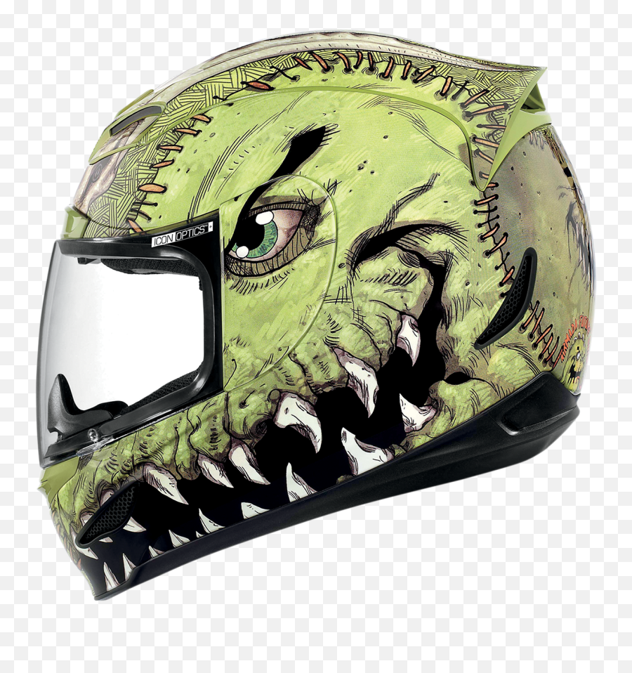 Icon Airmada Future Suture - Green Cool Bike Helmets Icon Monster Helmet Png,Icon Airframe Pro Review