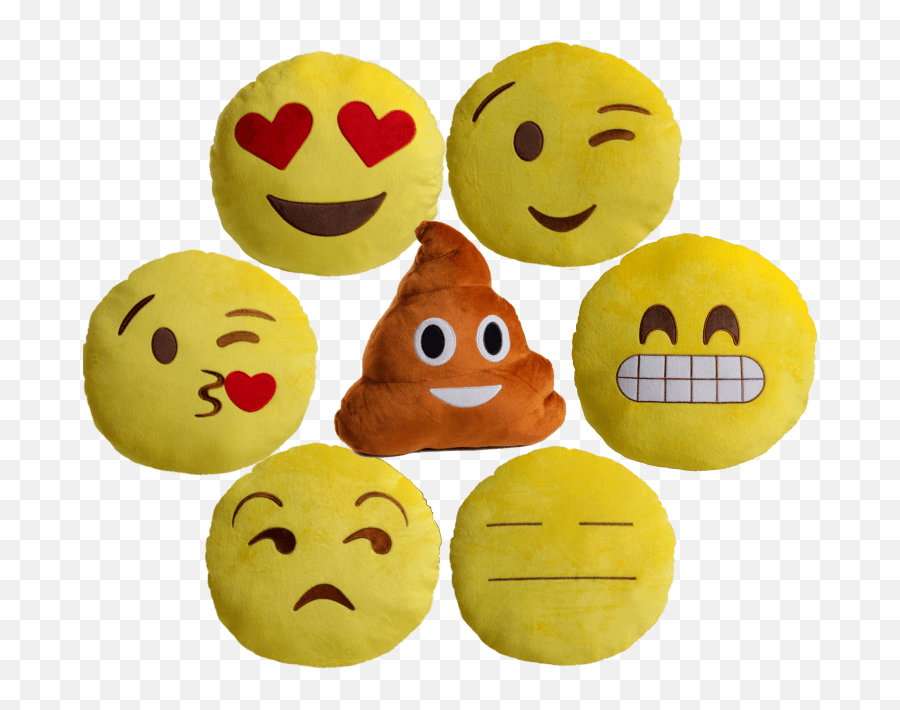 Ultra Plush Emoji Pillows - Happy Png,Emoji Icon Level 66