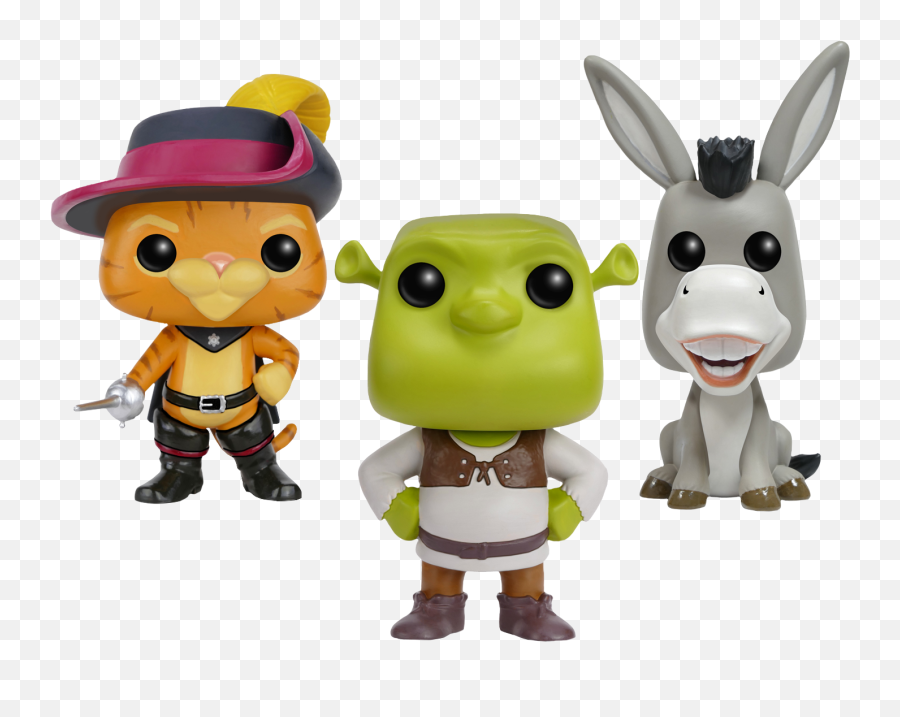 Shrek Waffle Makinu0027 Pop Vinyl Bundle Set Of 3 Dreamworks - Shrek Pop Vinyl Png,Shrek Head Png