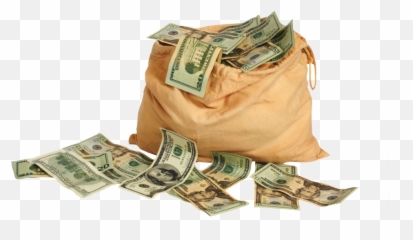 Money Stacks U0026 Falling - Bag Of Psd Full Size Bags Png Transparent