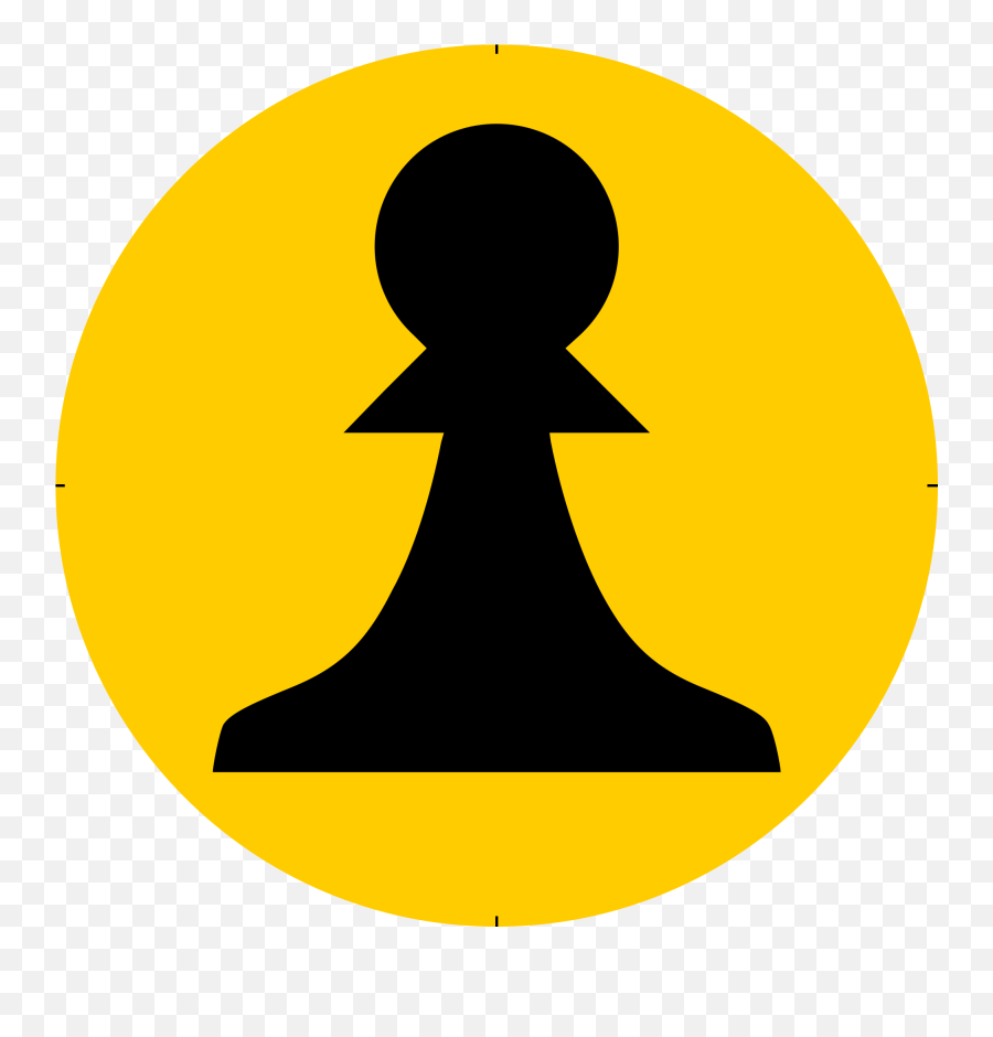 Chess Piece Symbol U2013 Black Pawn Peón Negro - Openclipart Symbol Black Pawn Chess Piece Png,Chess Icon