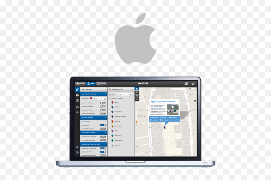 Mapping Software For Mac Os X Maptive - Technology Applications Png,Ios Maps Icon