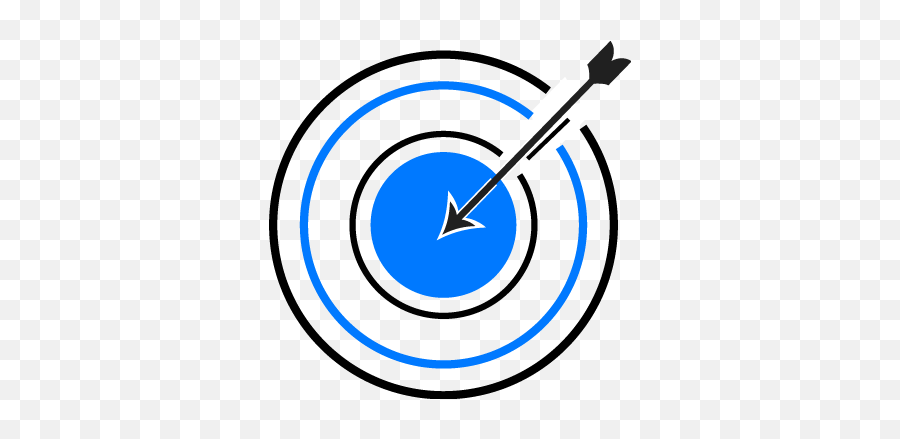 A Target With An Arrow In The Middle - The Middle Full Png,Arrow Target Icon