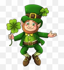 Cute And Adorable Leprechaun Clip Art - Leprechaun Transparent Png,St Patricks Day Png