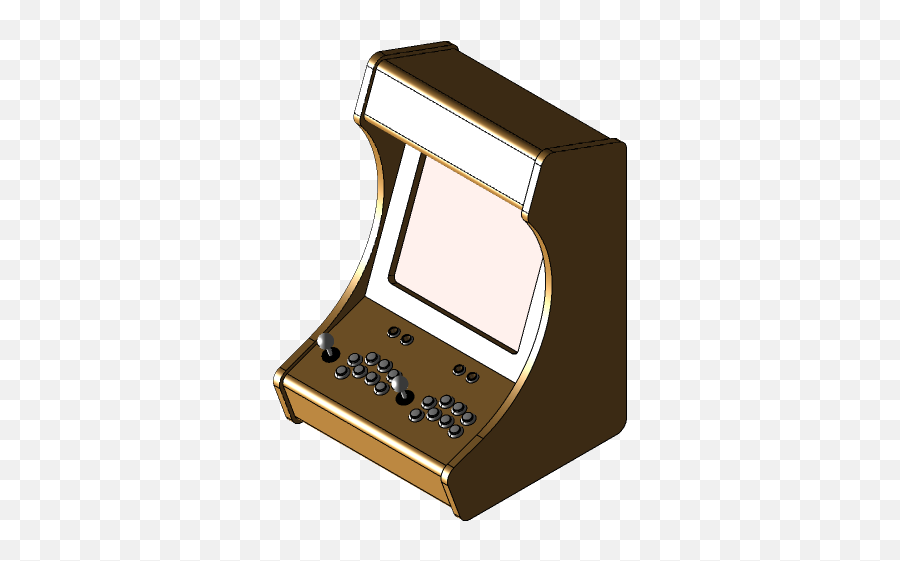 Bartop Arcade Cabinet Wip 3d Cad Model Library Grabcad - Handheld Game Console Png,Arcade Cabinet Png