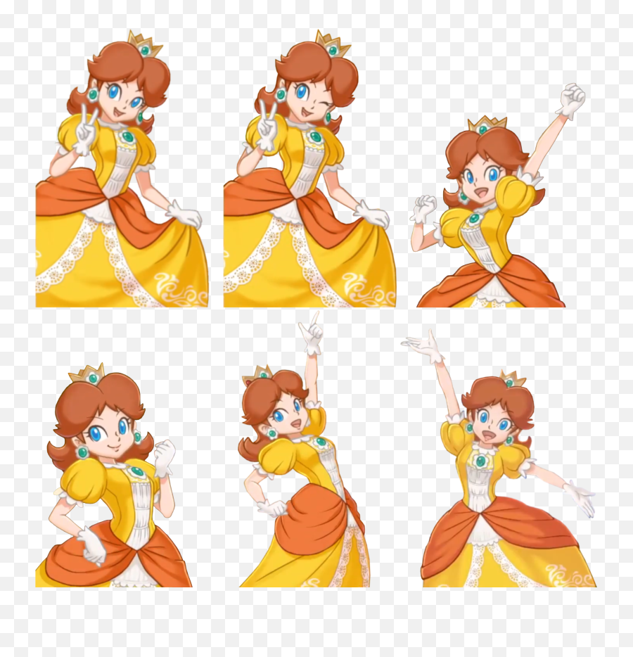 All Of Daisys Final Smash Artworks In - Princess Daisy Final Smash Png,Mario Transparent