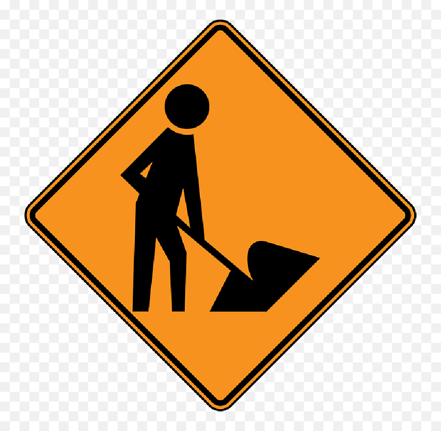 Work - Construction Sign Png,Work Png