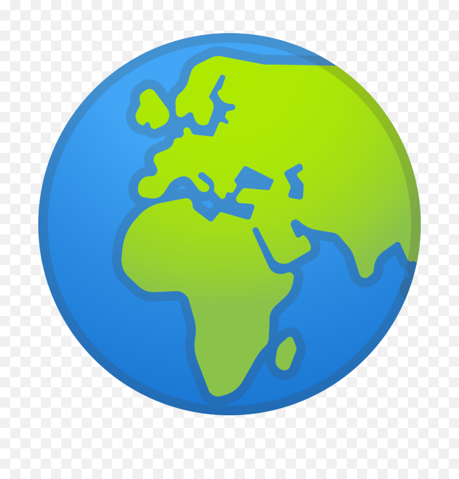Globe Showing Europe Africa Icon - World Emoji Png,Globe Png Icon