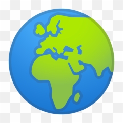 Globe Showing Europe Africa Icon - World Emoji Png