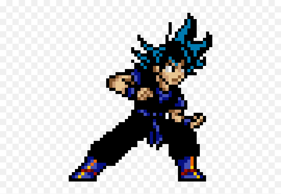 Dragon Ball Z - Goku Pixel Art Maker Goku Pixel Dragon Ball Z Png,Dragon Ball Z Png