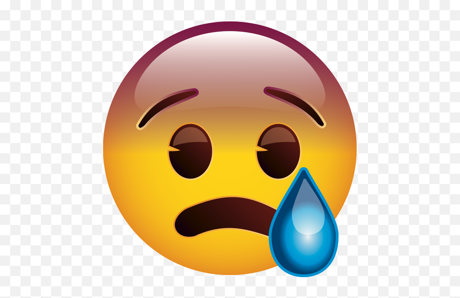 Emoji U2013 The Official Brand Anxious Face With Sweat Fitz - Smiley Png,Sweat Emoji Png