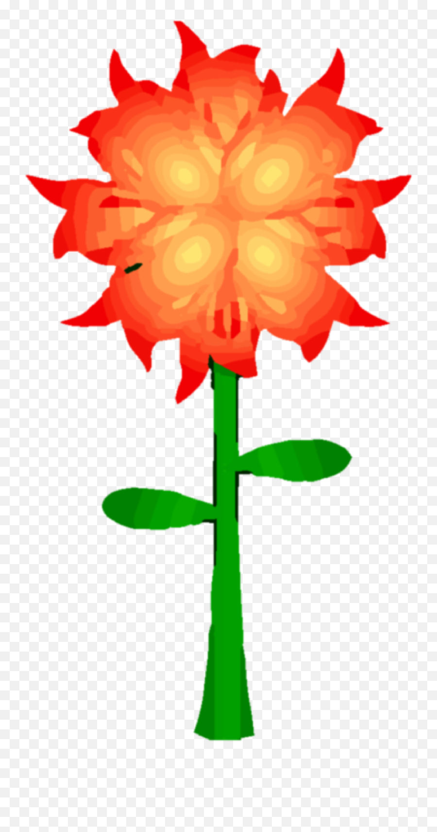 Download Hd Fire Flower Png Clipart - Fire Flower Clip Art Drawing Fire Flower,Fire Clip Art Png