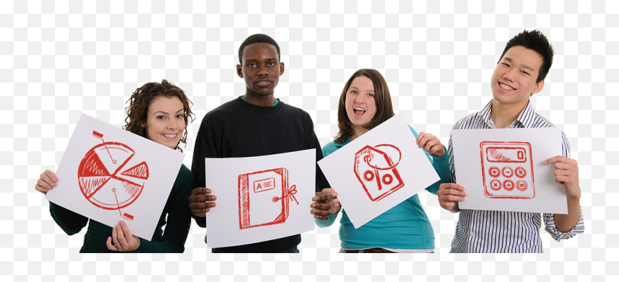 Download Students Holding Signs - College Students Holding Portable Network Graphics Png,College Students Png