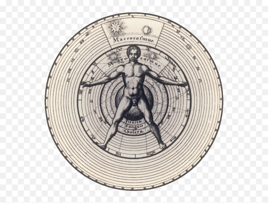 Vitruvian Macrocosmus - Robert Fludd Vitruvian Man Png,Vitruvian Man Png