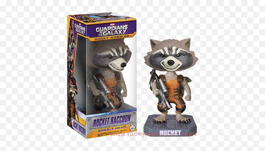 Download Funko Marvel Guardians Of The Galaxy Rocket Raccoon - Rocket Raccoon Bobblehead Png,Rocket Raccoon Png