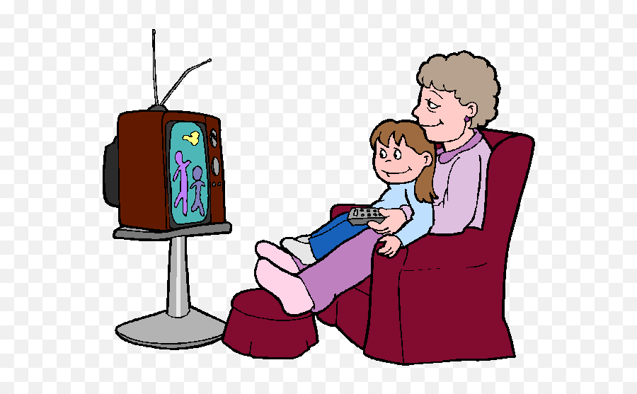 Watching Tv Clipart Png - They Are Watching Tv,Tv Clipart Png
