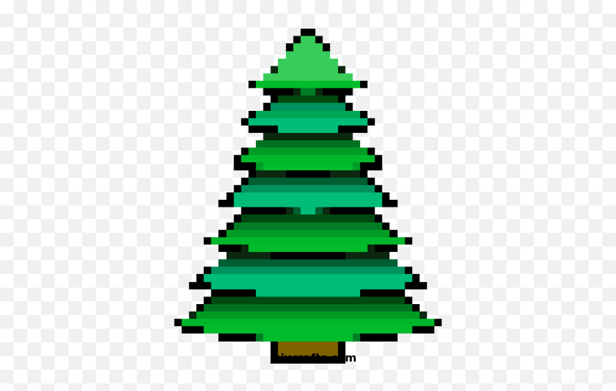 Christmas Tree - Printable Pixel Art Christmas Tree Png,Evergreen Tree Png