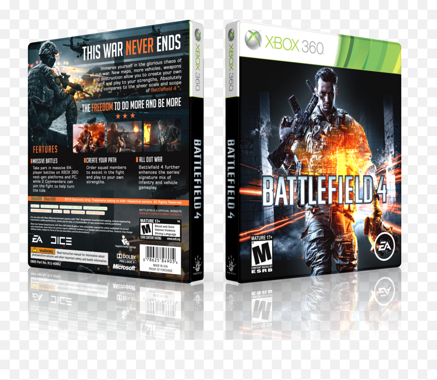 Viewing Full Size Battlefield 4 Box Cover - Flyer Png,Battlefield 4 Png
