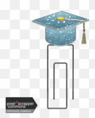 Oh The Places You Will Go - Grad Hat Paper Clip Graphic By Graduation Png,Grad Hat Png