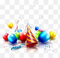 Party Birthday Hat Png - Birthday Transparent Background Confetti Png