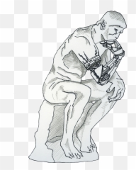 Thinker - Sketch Png,The Thinker Png