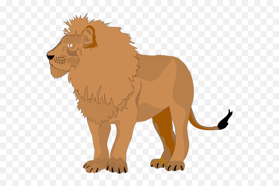 Download Lions Dromgbl Top Png Image - Catoon Lion Clipart Png,Lion Clipart Png