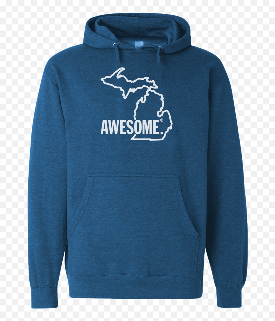 Michigan Awesome State Outline Hoodie - Hoodie Png,Michigan Outline Png