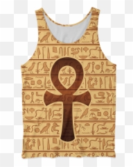 Ankh Symbol Tank Top And Short Set - Active Tank Png,Ankh Transparent
